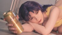 俄妹COS《EVA》葛城美里 酒醉大姐姐热裤背心吸睛
